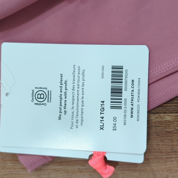 NWT Athleta girl high rise tights - Picture 5 of 5